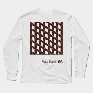 Simon & Garfunkel - Sounds Of Silence \ Minimalist Artwork Design Long Sleeve T-Shirt